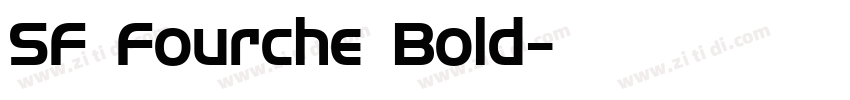 SF Fourche Bold字体转换